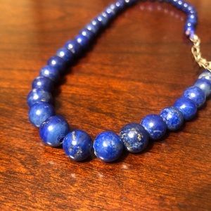 Genuine Afghan Lapis Lazuli bead necklace